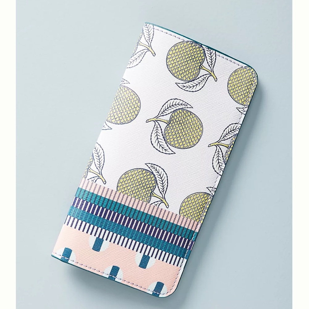 SUNO for Anthropologie Snap Closure Organizer Wallet